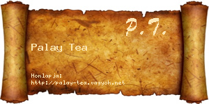 Palay Tea névjegykártya